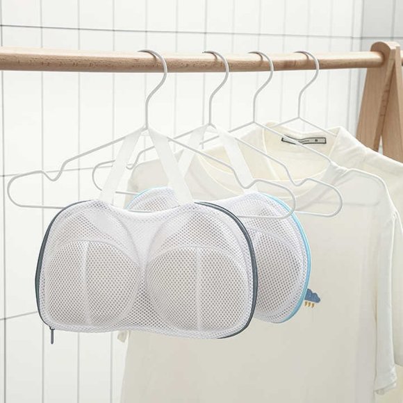 Wirefree Bra Laundry Bags for Washing Machine Underwear Mesh Wash Bags with Zipp - Picture 2 of 14